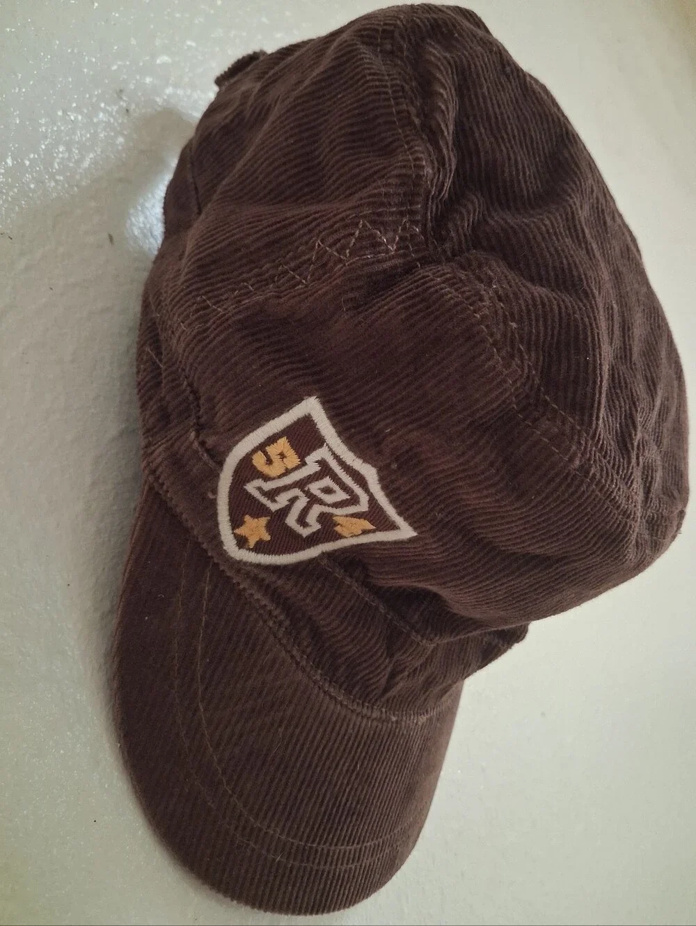 Place Est. 1989 Boys Brown Corduroy Adjustable Baseball Cap Casual Hat Size L